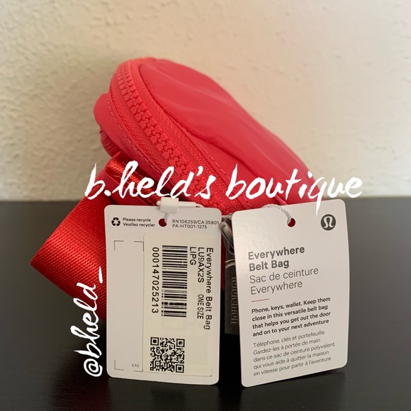 lululemon Everywhere Belt Bag in Lip Gloss Hot Pink One Size 1L Brand New NWT - Picture 2 of 16